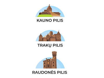 Pilys Lietuvoje illustration vector web