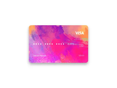 Watercolor Credit Card Design 2019 bank bank card branding business card design bussines card card card design cards creative credit credit card credit cards creditcard design illustration name card professional ui watercolor