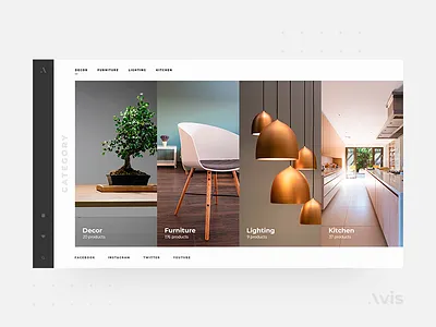 Categories page template | Avis UI Pack buy categories category clean design e commerce flat fullscreen interface light material minimal template ui ui kit ui kits ux web webdesign website