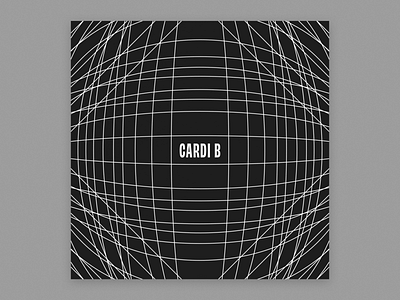 Cardi B – Invasion Of Privacy 2018 album art album cover hand drawn typogrophy
