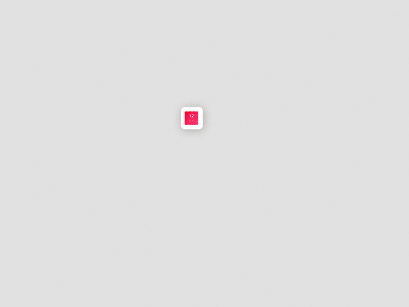 Calendar App animation app interaction mobile ui movement ui