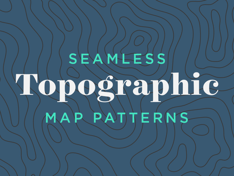 Example of Seamless Topographic Map Patterms