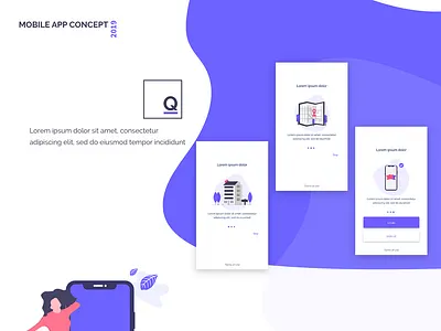 Mobile app concept (ui/ux) application design ui ux
