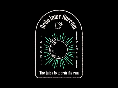 Order of the Orange brand branding character illustration logo orange type