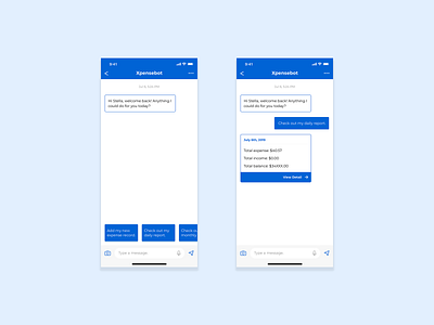 Daily UI 014_Direct Messaging app chatbots design minimal ui ux