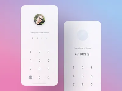 Login app screen #DailyUI app clean dailyui login minimal mobile sign in sign up ui