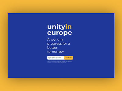 Pre-Launch Page for content portal branding content strategy design europe form landing design landing page launch ui webdesign