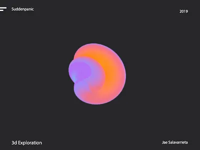 Shell 3d c4d explore fun neon orange shapes textures