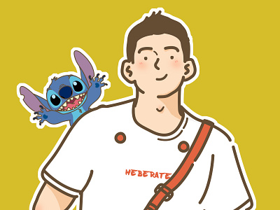 H boy cartoons illustration