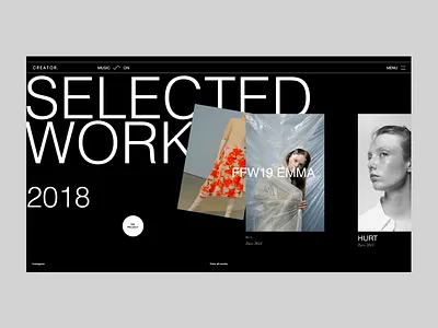 CREATOR blog design fashion grid interface photo photography typography ui ux web web design webdesign website