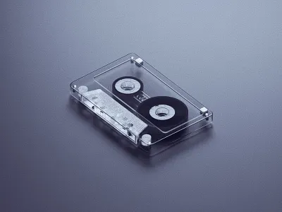 Record series - cassette 3d app c4d device isometric opaque