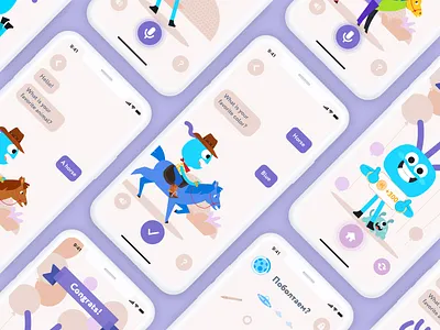 Skyeng kids — homework, voice chat alien app children kids mobile mobile design mobile ui skyeng ui ui design uiux ux