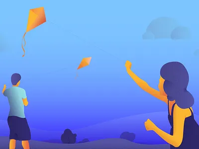 Kite Colours adobe illustrator blue illustration kite kite art work kite colors minimalist ragh