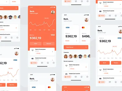 Bank. mobile banking bank card banking banking app expenses app graphs ios app iphone x