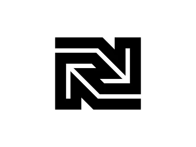 N letter logo logotype mark monogram n symbol typography