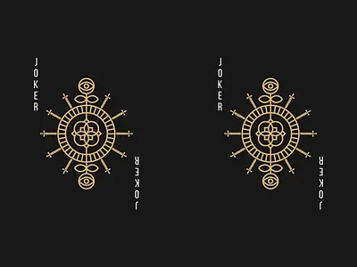 Conquest Joker art cards design flat geometic illustration illustrator joker minimal playing cards playingcards poker vector