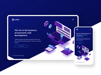 Softlife - Brand & UI/UX Design animation branding design illustration logo ui ux website