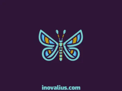 Butterfly Logo antenna butterfly charm flying insect logo design logo for sale logo maker logotipo salon