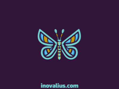 Butterfly Logo antenna butterfly charm flying insect logo design logo for sale logo maker logotipo salon