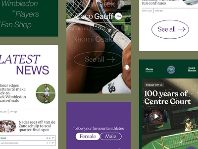 Concept – Wimbledon design productdesign ui webdesign