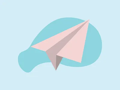 Just a plain paperplane :) flat design graphic illustration paperplane