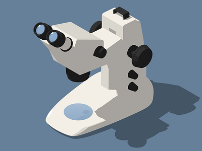 stereo microscope cinema 4d illustration microscope science illustration scientific illustration