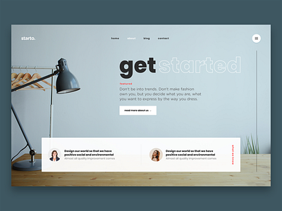Get started. app clean design hero illustration kit modern personal photoshop portfolio psd typography ui ui kit user interface ux web web design webdesign website