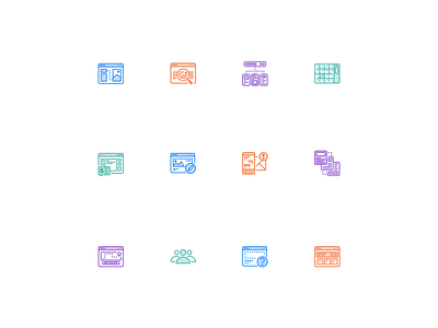 OwnTheCrowd Icon set brand branding colors design features icon icons iconset logo modern simple vector