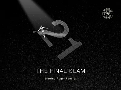 Tennis | Wimbledon 2019 3d abstract bw isometric layout photo manipulation typography