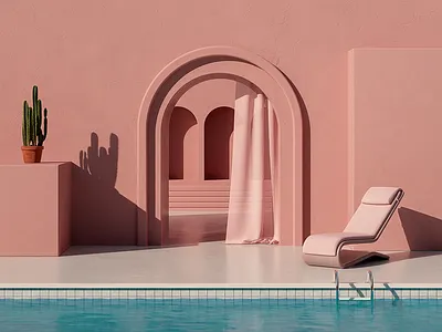 Summer In Spain - Series 3d cinema 4d design digitalart illustration minimal