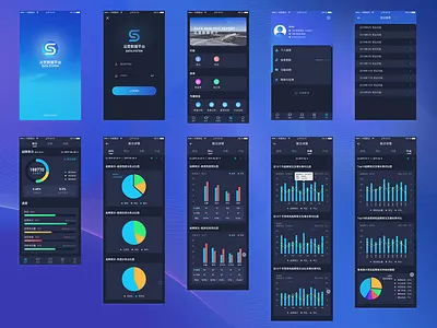 Visual Data App Design airport data airport platform app design black cool cool design data platform logo uidesign uiue visual data visual design