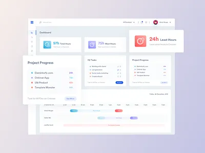 OnTimer: Time Tracking, Scheduling & Monitoring Web App admin dashboard dashboad dashboard design landingpage monitoring dashboard product scheduling services software time tracking tracking app web app