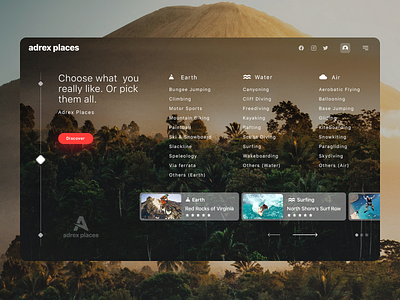 adrex list clear content design milkovone ui ux web