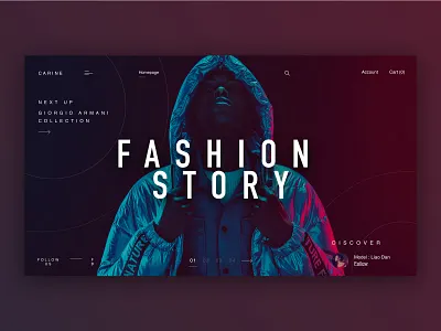 Fashion store web ui ux 卷筒纸 品牌 商标 应用 设计