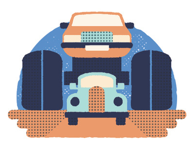 Etihad Airways spot illustration car concept editorial illustration figure illustration magazine monster truck spot illustration texture travel