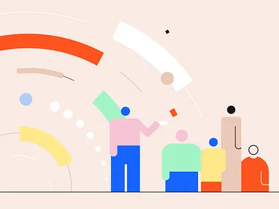 #0 Data People colors data flat illo illustration people illustration vector visualization