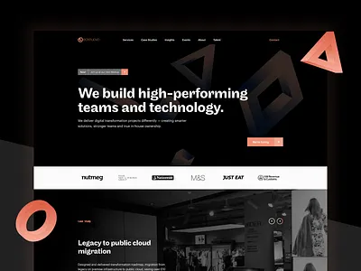 Tecknuovo — Website Release challenger consultancy dark designer user experience homepage marketing site saas tech tecknuovo together ui ux website