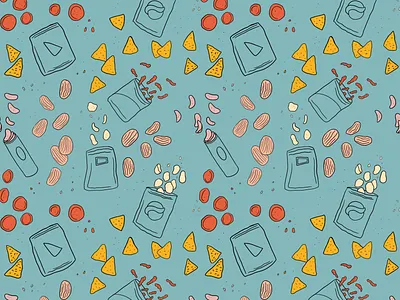 Chip Pattern chip chips crisps illustration pattern potato chips procreate repeat