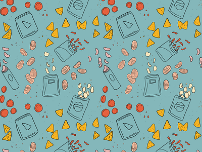 Chip Pattern chip chips crisps illustration pattern potato chips procreate repeat