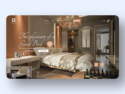 Best Bed #_thedesignproject Day 05 / 30 adobe xd chile clean clean ui concept desktop design interface uidesign uxdesign web design website