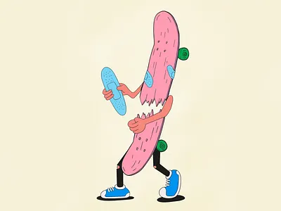 Skating Dreams characterdesign colour cool dreams procreateapp skateboard streetwear