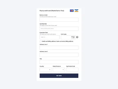 Free Simple Credit Card Form UI credit card design form ui freebie freebies ui