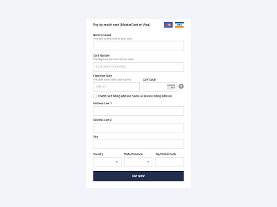 Free Simple Credit Card Form UI credit card design form ui freebie freebies ui
