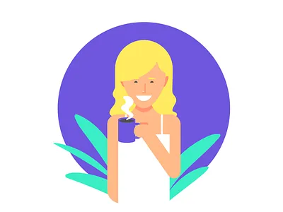 Coffee Blonde blonde cafe character characterdesign coffee female girl love persona personal plants woman women