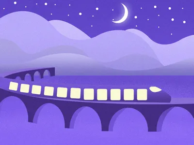 The train illustrations