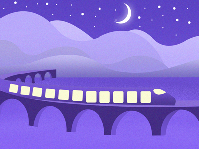 The train illustrations