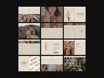 Opulent Skincare Website Design branding design figma luxury skincare ui ux web design website website design