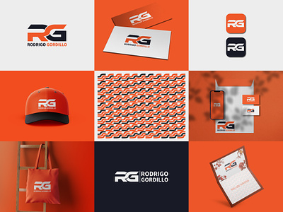 Logo & brand identity design. brand guide brand identity brand logo branding business logo cap presentation company logo corporate logo flat logo icon design icon pattern invitation card letterhead logo logo design logo pattern orange color social media design stationery design visual identity