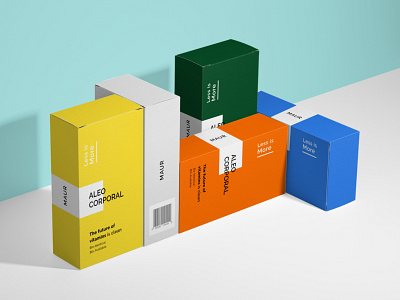 Maur Aleo Corporal Packaging Design clean design graphic label design packaging design photoshop print design product design typogaphy