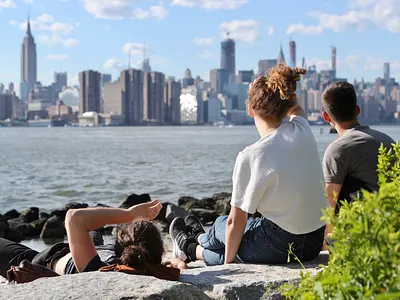 East Side River Park brooklyn manhattan ny people photography picture